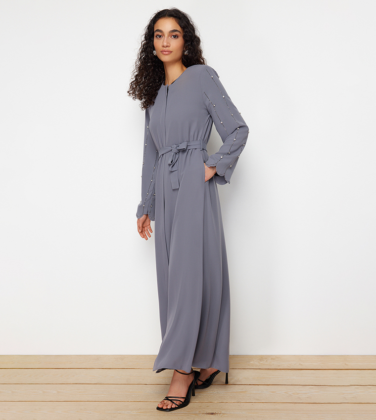 Embellished Open Abaya