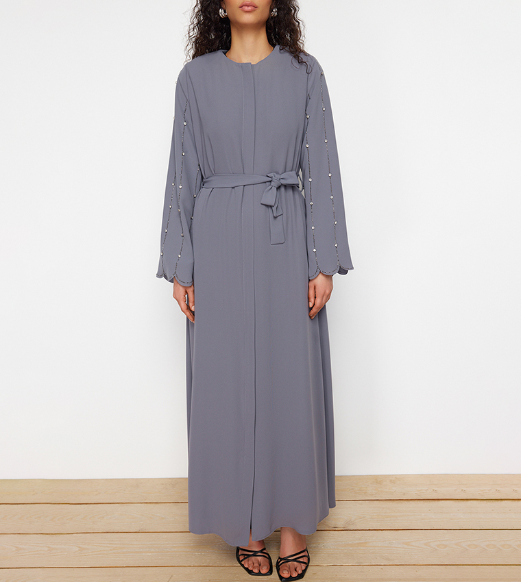 Embellished Open Abaya
