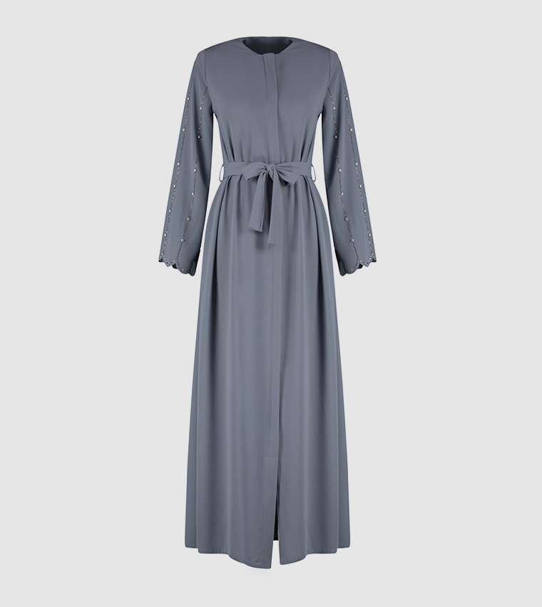 Embellished Open Abaya