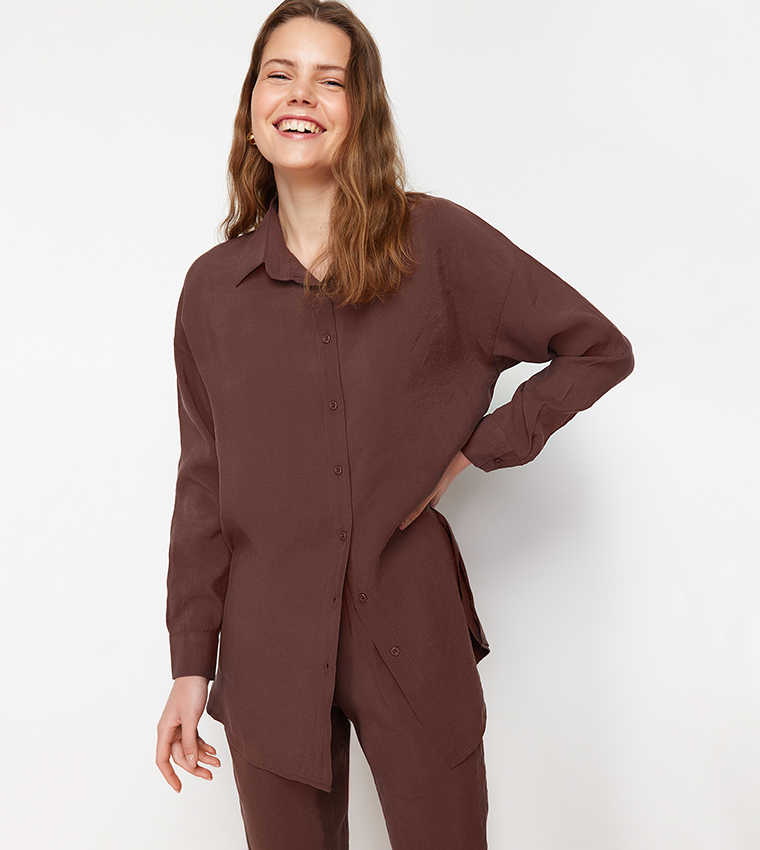 Solid Long Sleeves Co-Ord Set