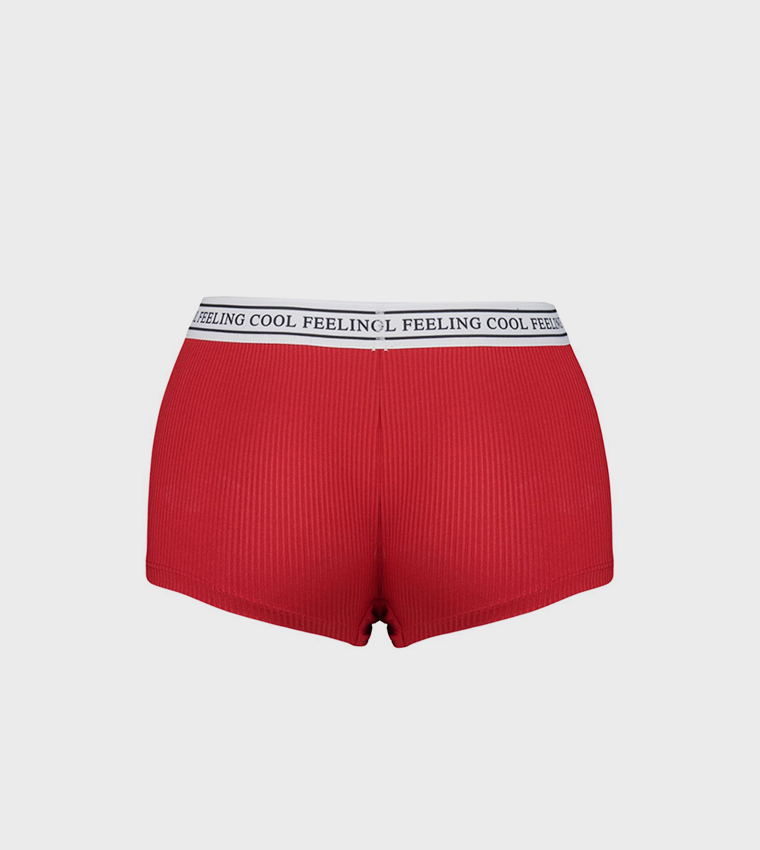 Pack of 2 Ribbed Boxer Briefs