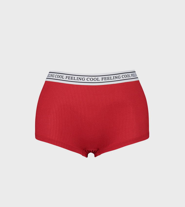 Pack of 2 Ribbed Boxer Briefs