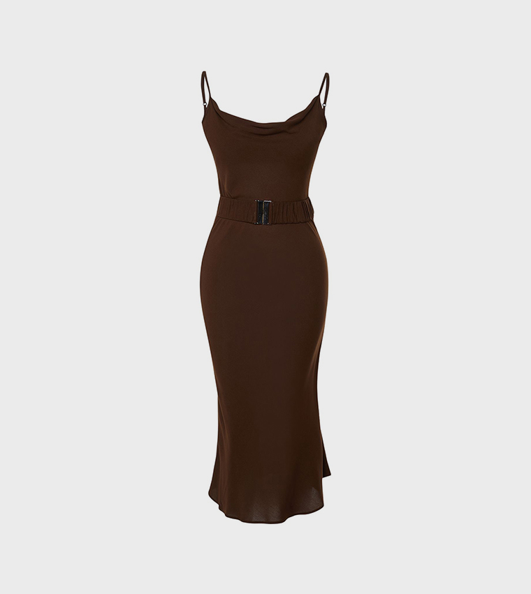 Strappy Belted Midi Dress