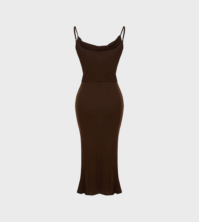 Strappy Belted Midi Dress