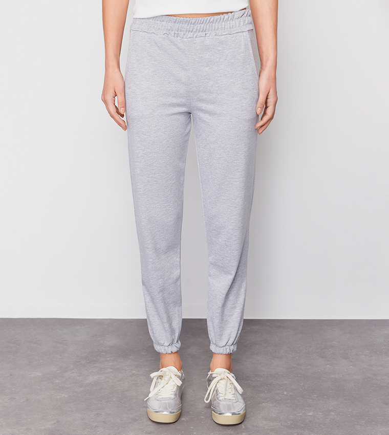 Slogan Printed T-Shirt and Jogger Set