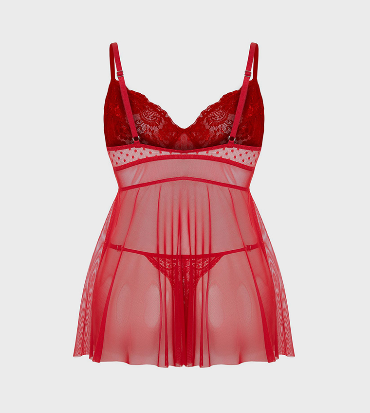 قميص نوم بخصر عالي 