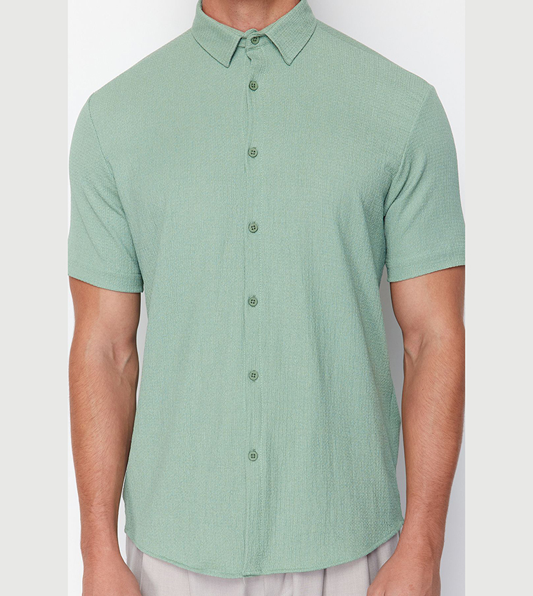 قميص بأكمام قصيرة مزخرف