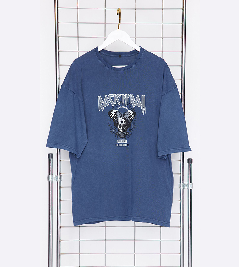 Printed Short Sleeves Oversized T-Shirt