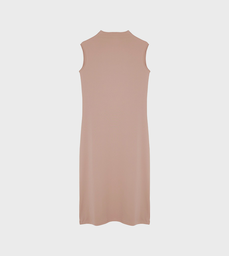 Solid Mock Neck Inner Dress