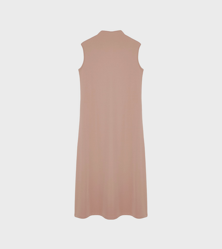 Solid Mock Neck Inner Dress