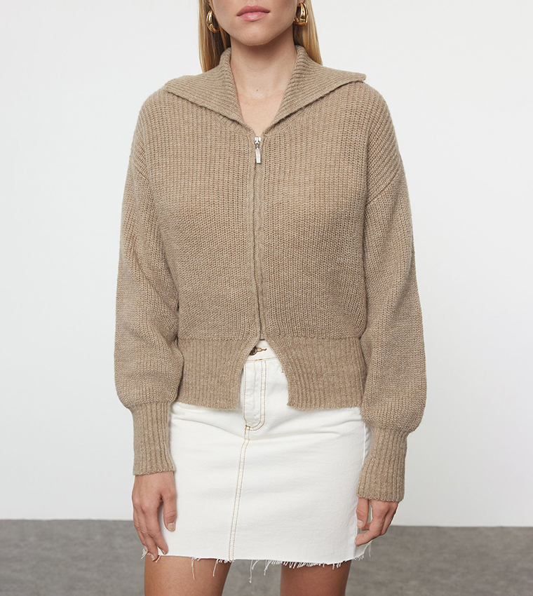 新品・未使用タグ付きENFOLD WAVE CARDIGAN ENFOLD - ENFOLD エンフォルド 24AW HIGH-NECK CARDIGAN