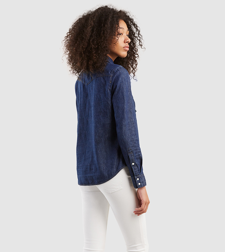 Pocket Detail Denim Shirt
