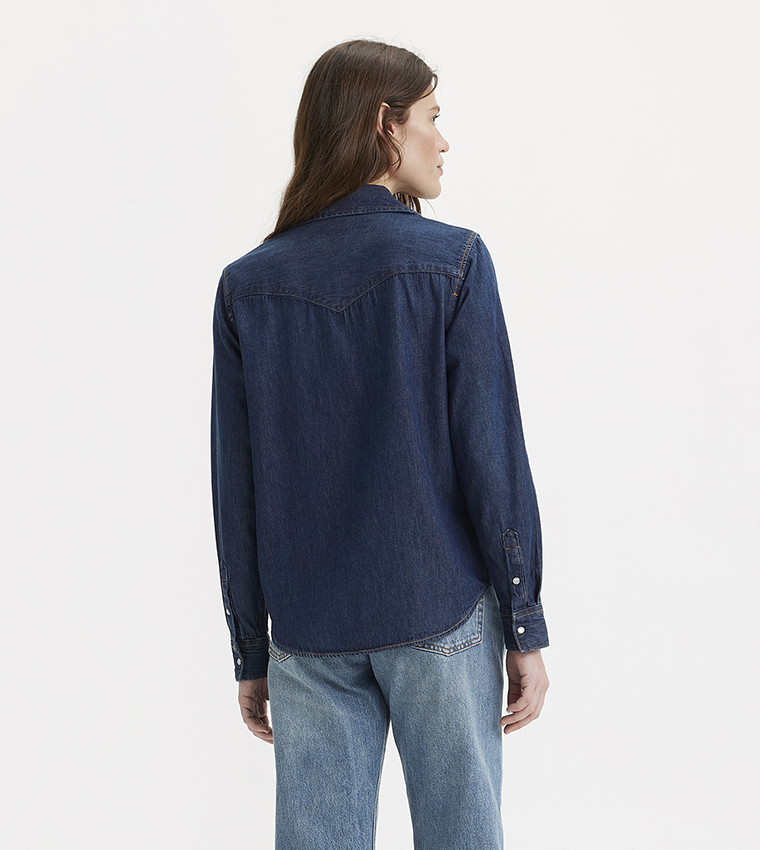 Pocket Detail Denim Shirt