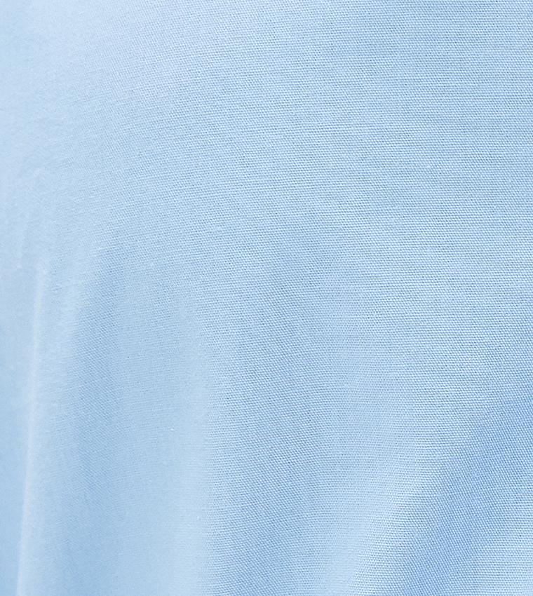 Frilled Short Sleeves Midi Shirt Dress