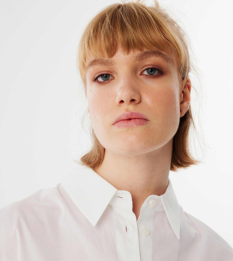 Solid Sleeveless Cropped Shirt