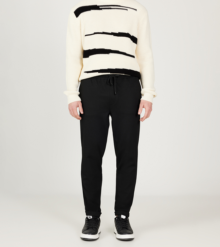 Knitted Straight Fit Trousers