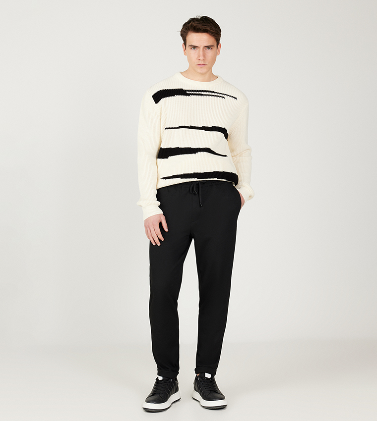 Knitted Straight Fit Trousers