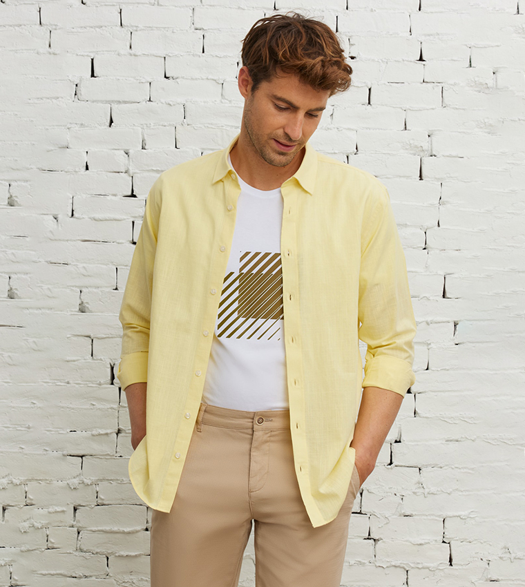 Solid Long Sleeves Shirt