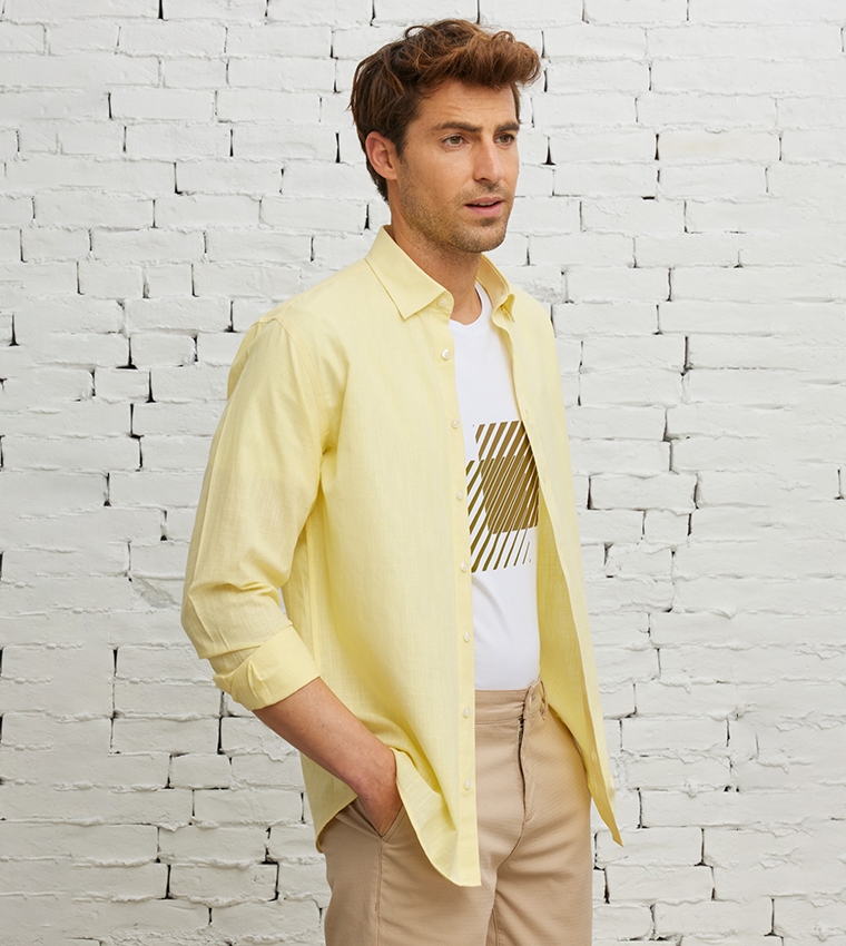 Solid Long Sleeves Shirt