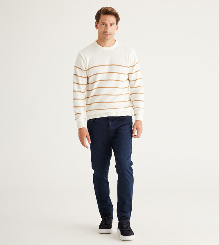 Striped Crew Neck Sweater