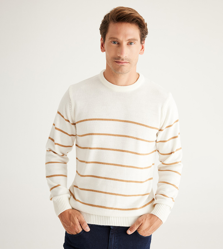 Striped Crew Neck Sweater