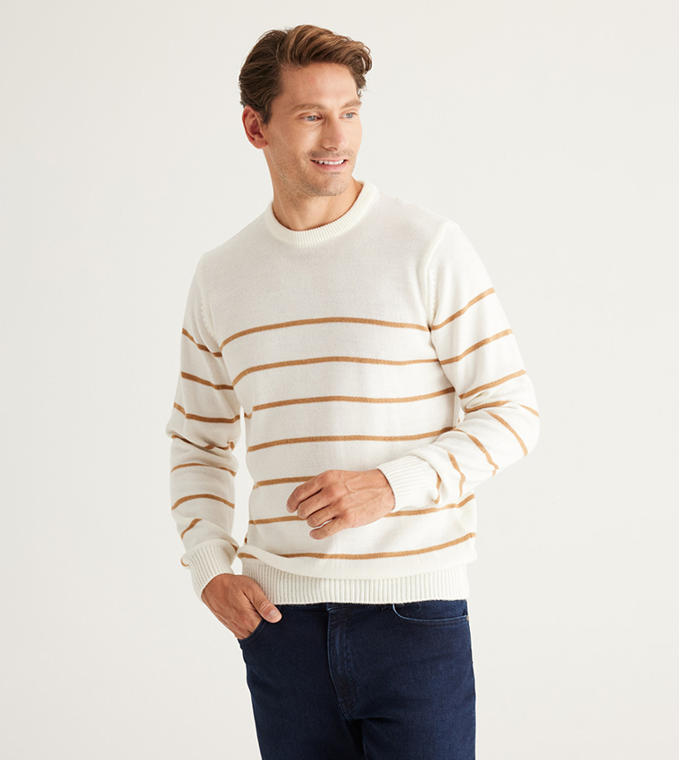 Striped Crew Neck Sweater