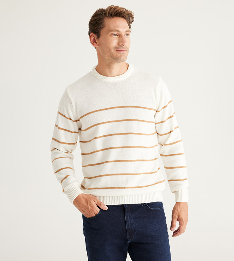 Striped Crew Neck Sweater