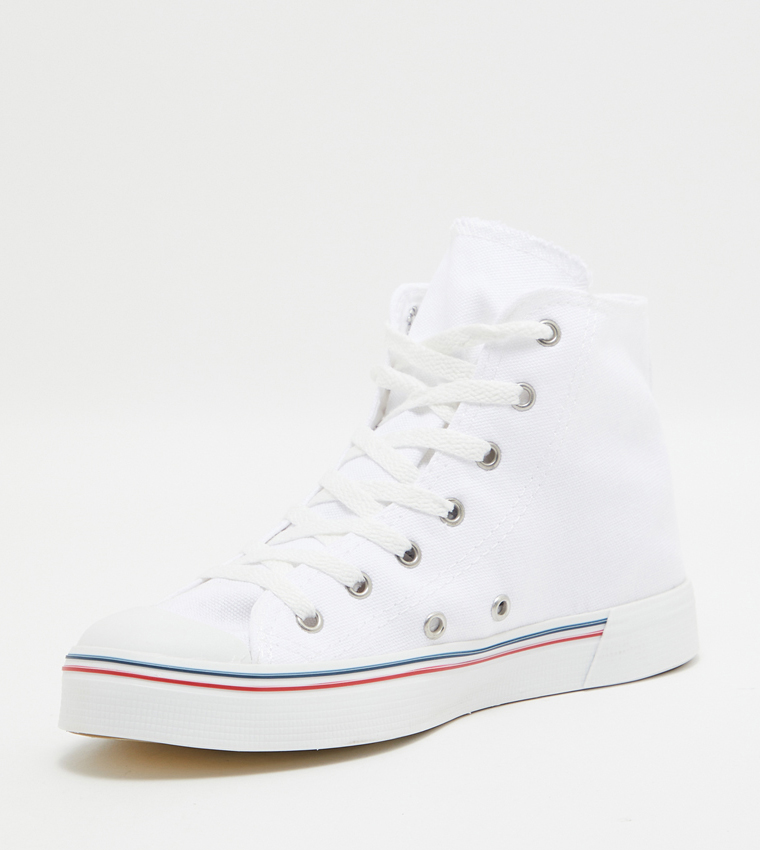 Buy U.S. Polo Assn. Logo Detail High Top Sneakers In White 6thStreet UAE
