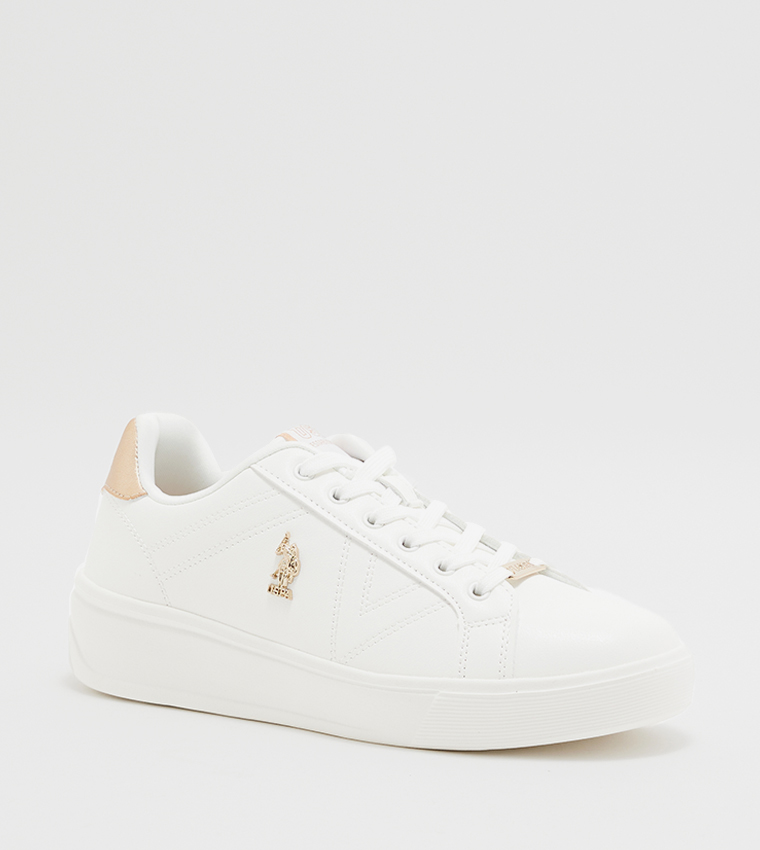 Buy U.S. Polo Assn. 3W EXTRA 3PR Lace Up Sneakers In White | 6thStreet UAE