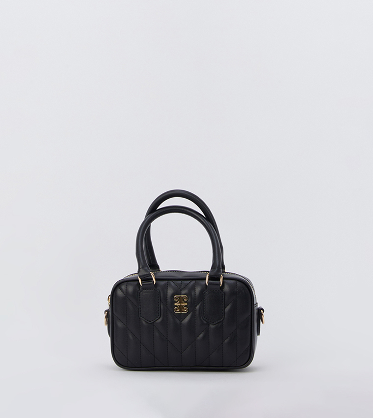 Buy Pierre Cardin Quilted Top Handle Bag In Black | 6thStreet Saudi Arabia