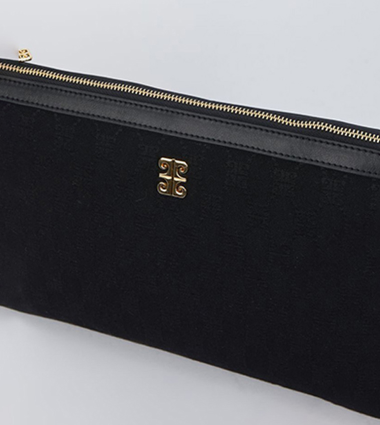 Printed Clutch with Wristlet