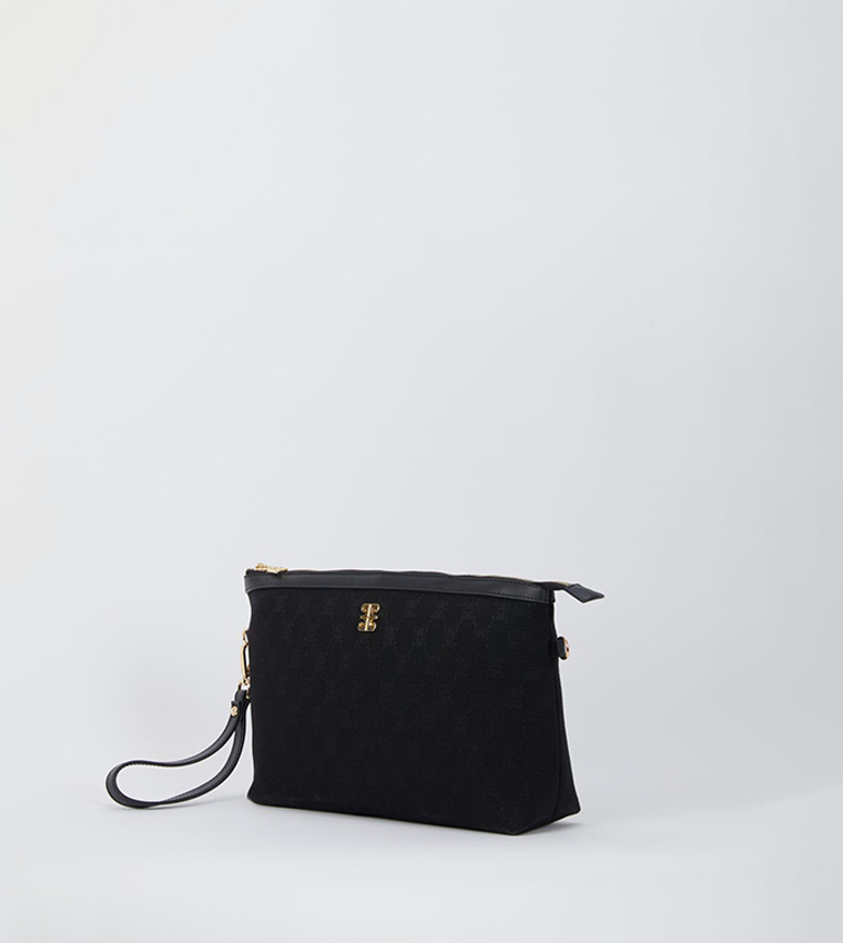 Printed Clutch with Wristlet