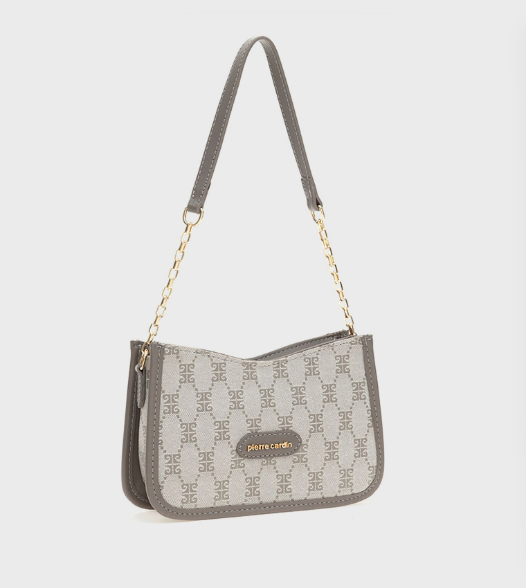 Buy Pierre Cardin Monogram Patterned Shoulder Bag In Multiple