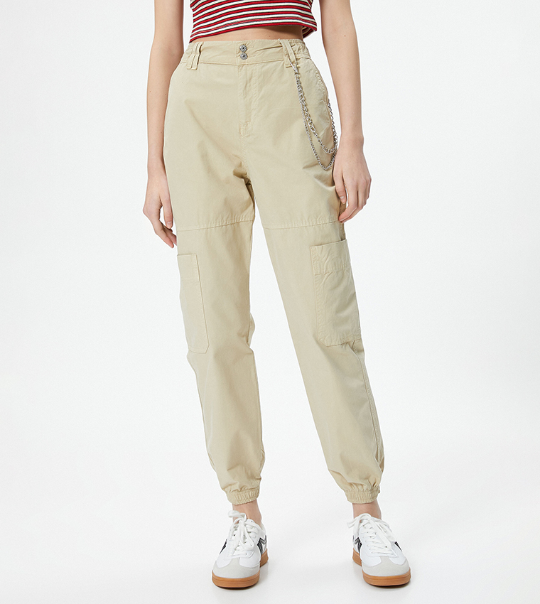 Joggers with chain pockets sale