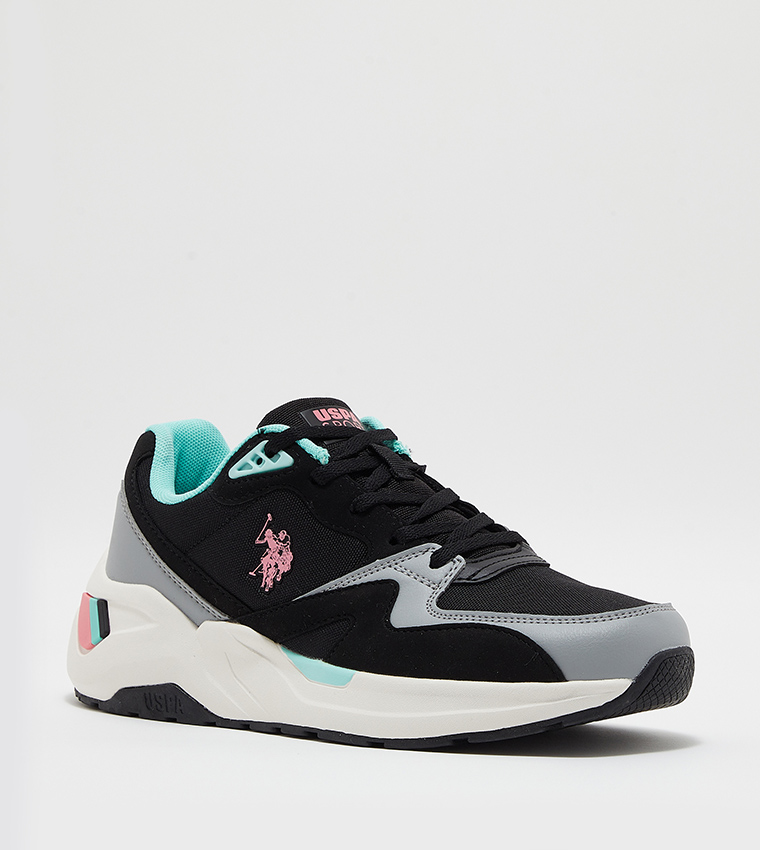 Buy Polo HUSKY GLB 4FX Lace Up Sneakers In Black