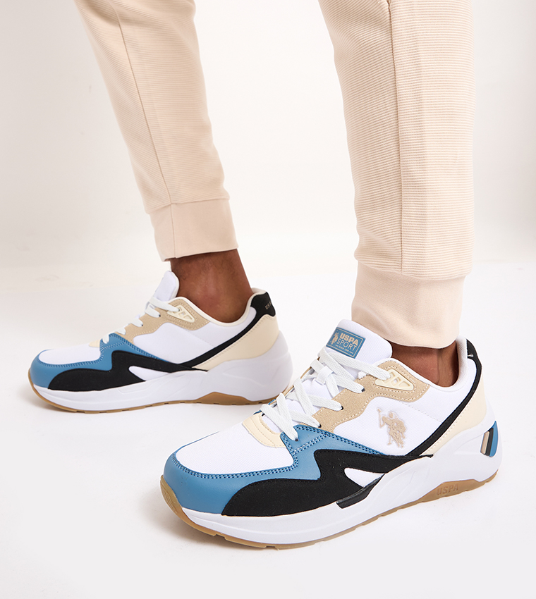 Buy Polo HUSKY Color Block Lace Up Sneakers In Multiple