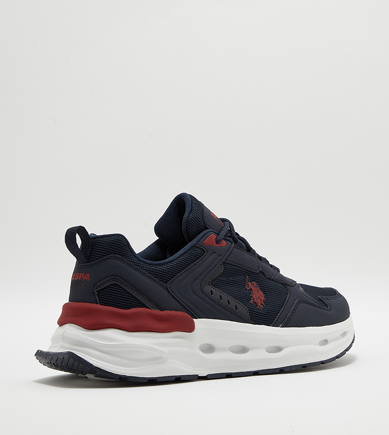 4M JACKY Mesh Detail Lace Up Sneakers