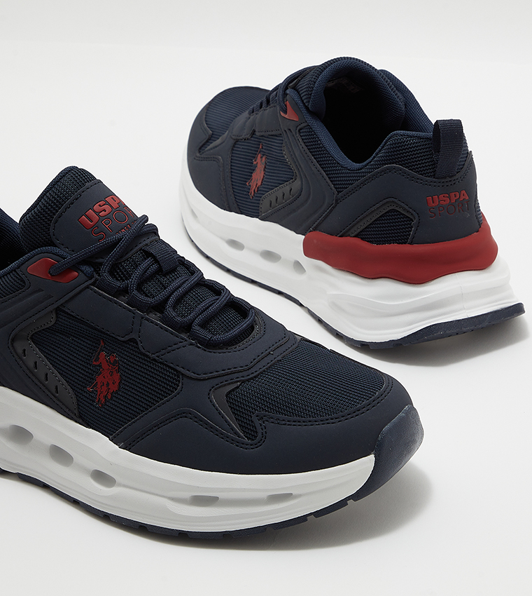 4M JACKY Mesh Detail Lace Up Sneakers