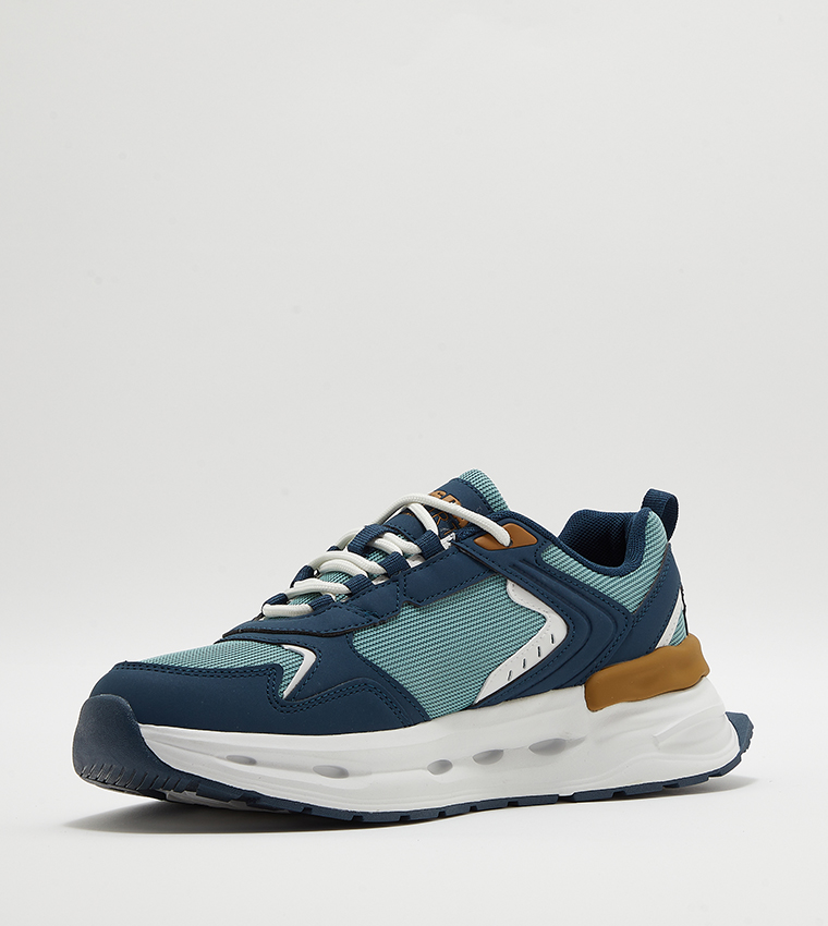 JACKY Color Block Lace Up Sneakers