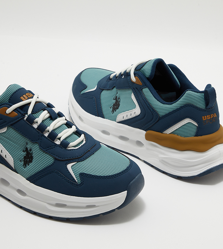 JACKY Color Block Lace Up Sneakers