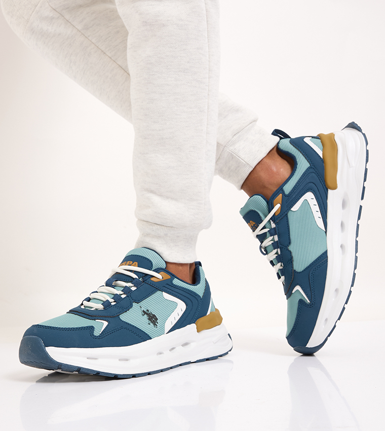 JACKY Color Block Lace Up Sneakers