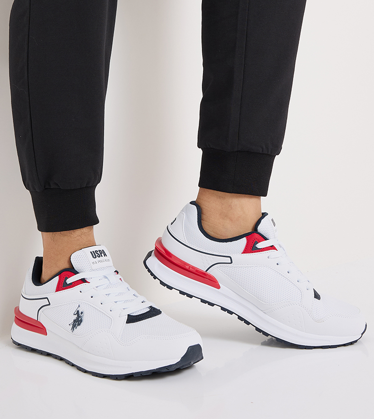 MARTIN Mesh Detail Lace Up Sneakers