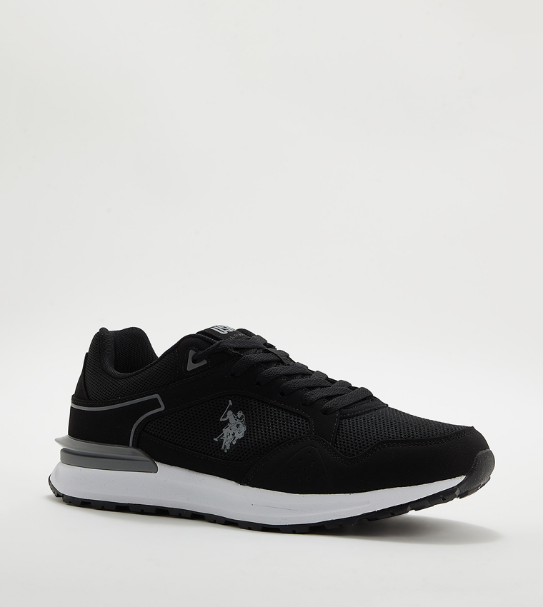 MARTIN Mesh Detail Lace Up Sneakers