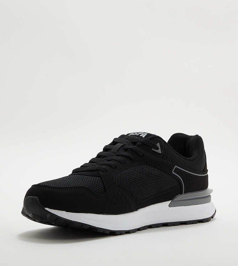 MARTIN Mesh Detail Lace Up Sneakers