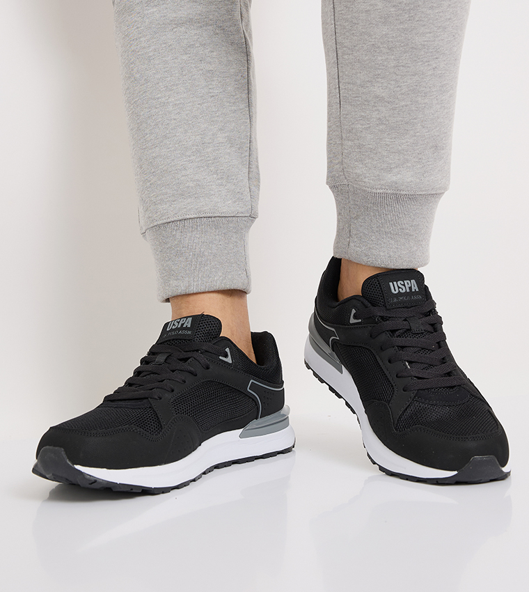 MARTIN Mesh Detail Lace Up Sneakers