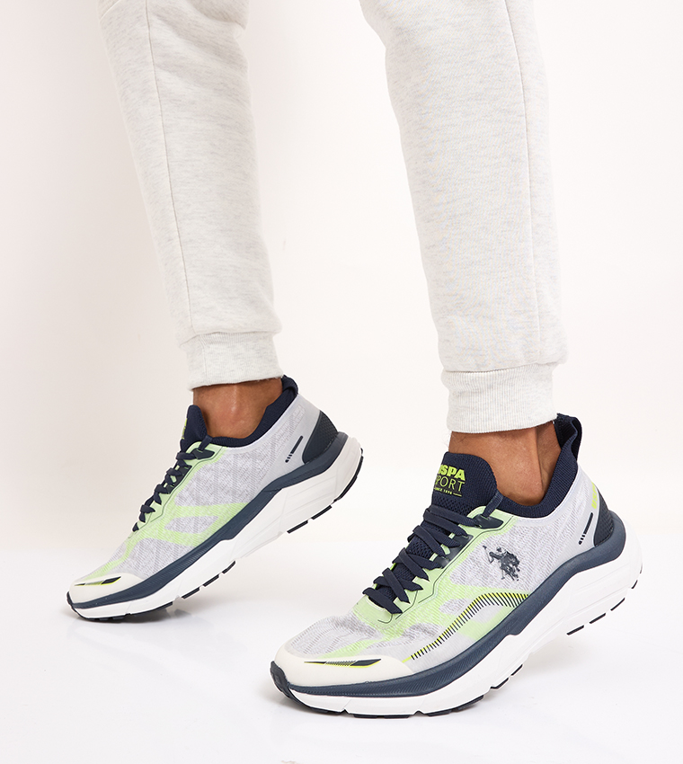 STEVEN Patterned Lace Up Sneakers