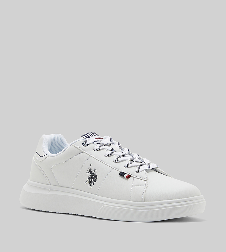 4M ARES Logo Detail Lace Up Sneakers