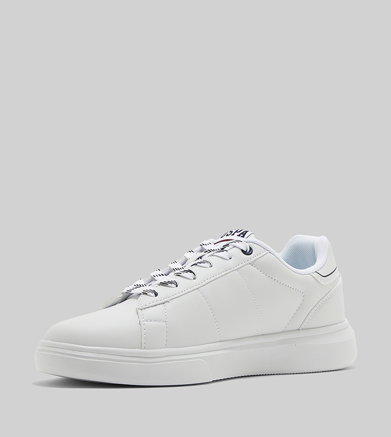 4M ARES Logo Detail Lace Up Sneakers