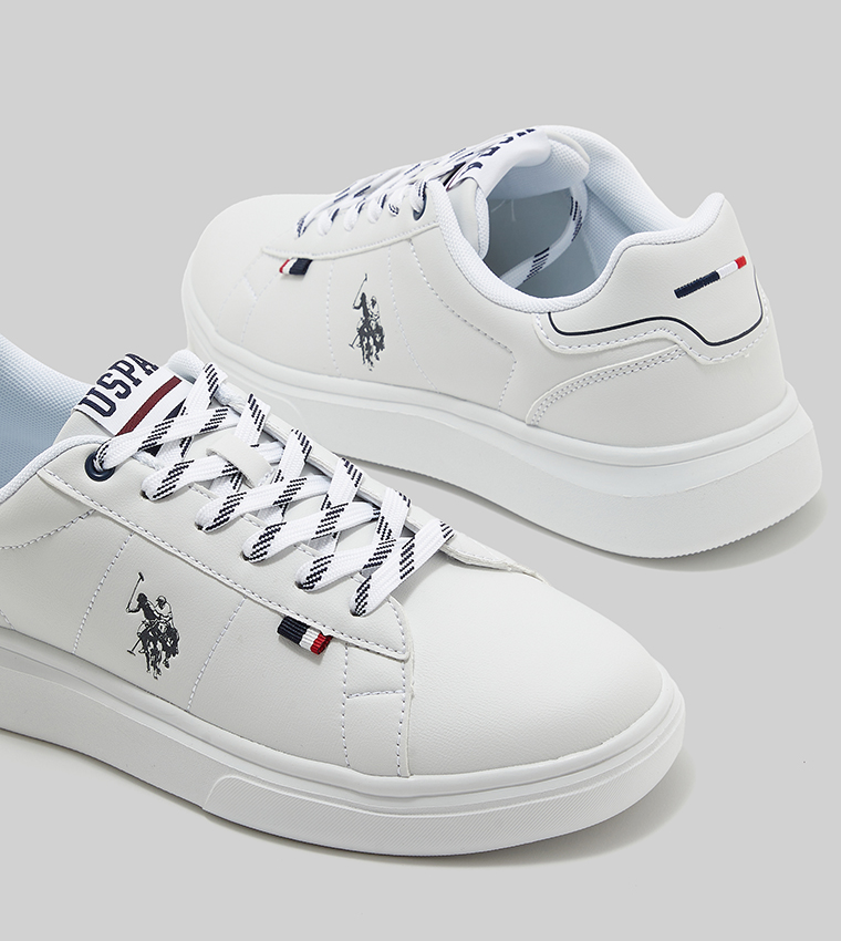 4M ARES Logo Detail Lace Up Sneakers