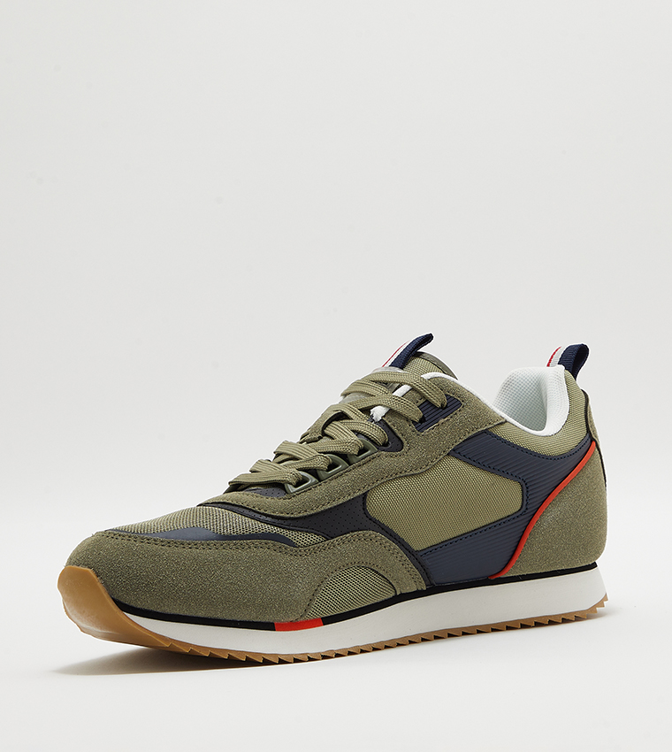 MEDI Color Block Lace Up Sneakers